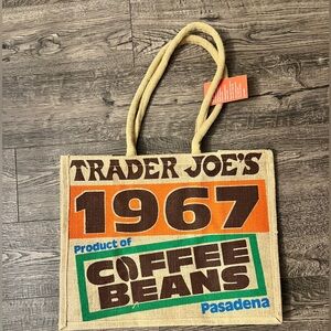 Trader Joe’s Coffee Beans, Jute, structured tote
